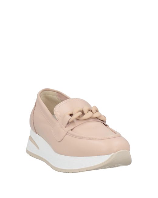Melluso Walk Pink Loafers Soft Leather