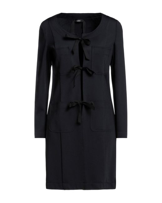 Carla G Black Overcoat & Trench Coat