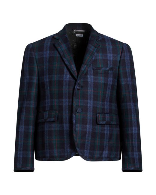 Thom Browne Blue Blazer Wool, Cashmere for men