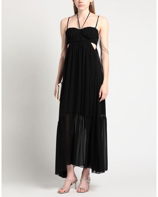 SIMONA CORSELLINI Black Maxi Dress Polyester