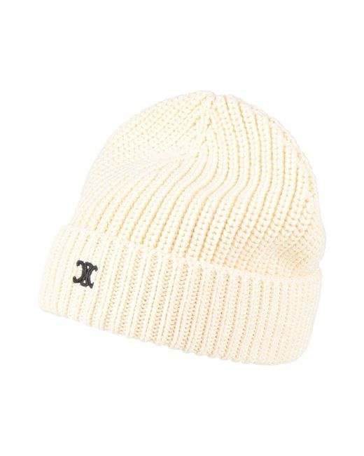 Céline Natural Cream Hat Cotton