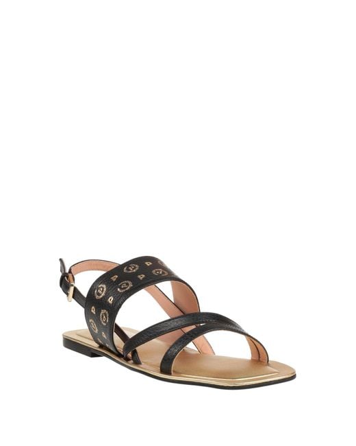 Pollini Black Sandals Calfskin