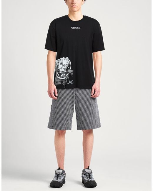 Iceberg Black T-Shirts for men