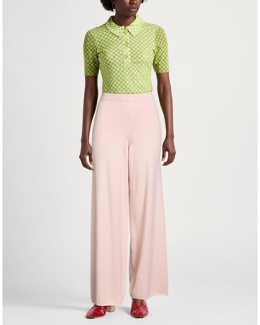 ViCOLO Pink Blush Pants Viscose, Polyester, Polyamide