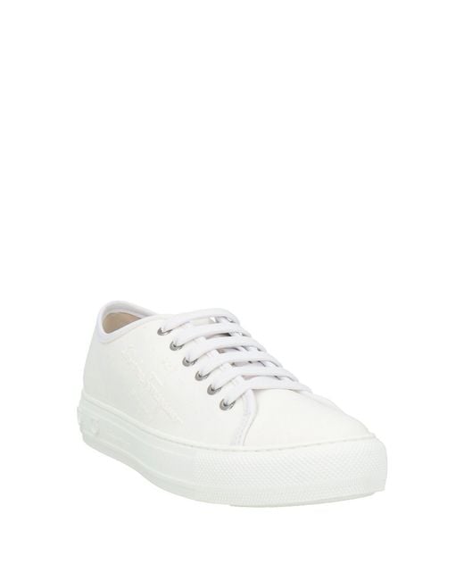 Ferragamo White Mediterr Eco Sneakers Textile Fibers for men