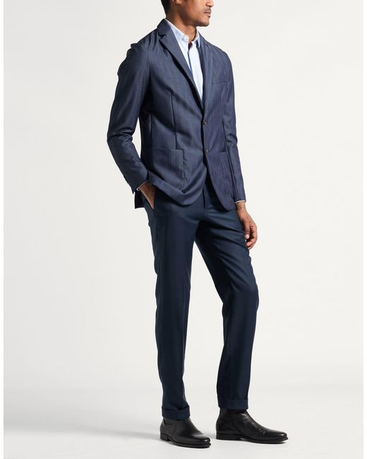 Cruna Blue Midnight Blazer Virgin Wool for men