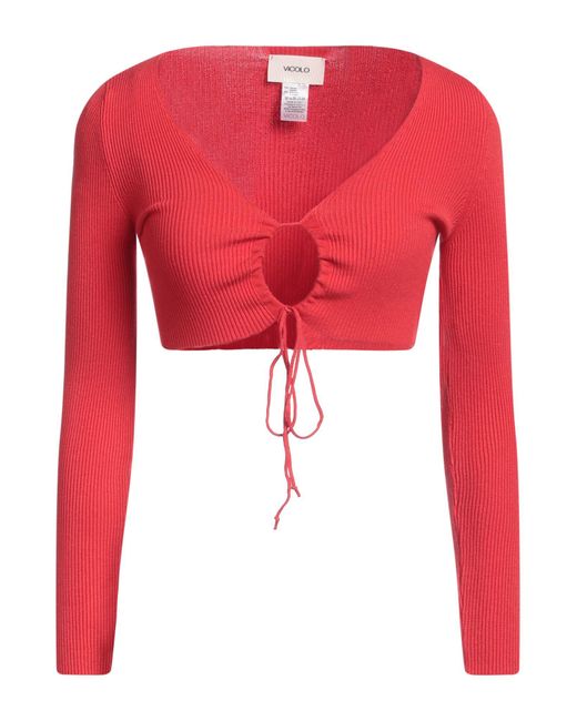 ViCOLO Red Wrap Cardigans