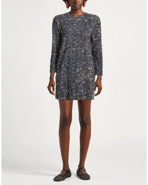 Pennyblack Gray Mini Dress Polyester, Elastane, Polyamide