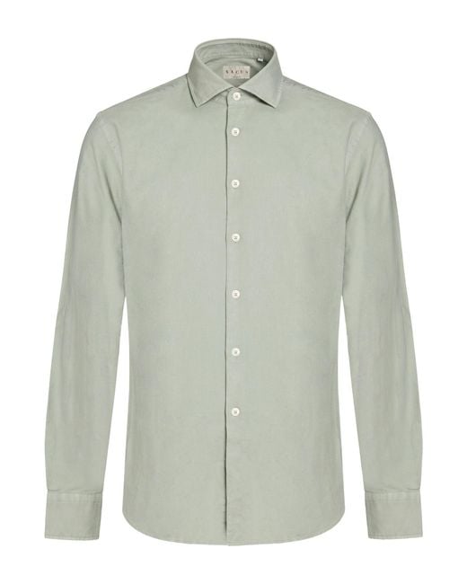 Xacus Green Shirt Cotton for men