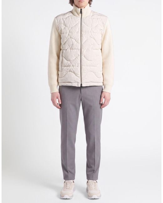 Paul & Shark Natural Ivory Jacket Wool, Nylon, Polyester for men