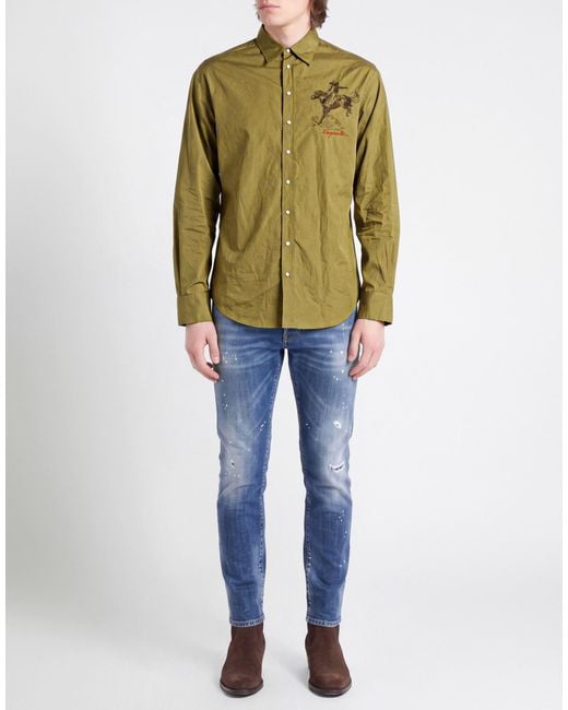 Camisa DSquared² de hombre de color Green