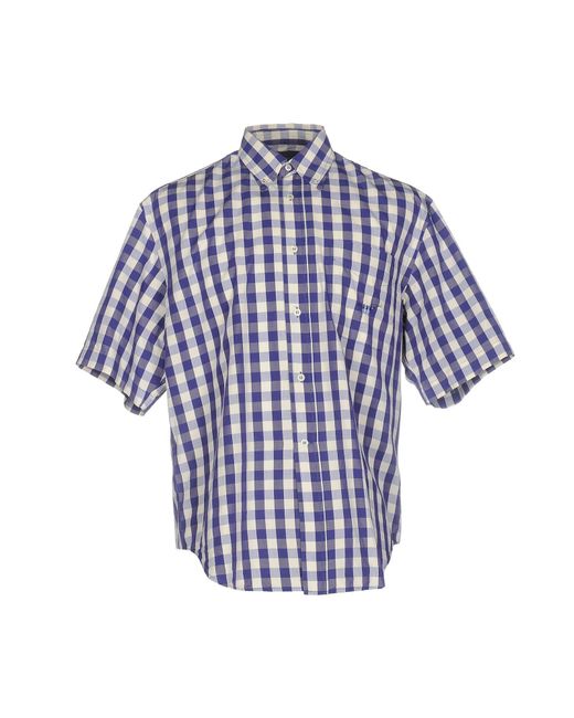 Lyst - Henry cotton's Shirt in Blue for Men