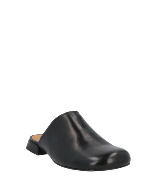 Audley Black Mules & Clogs Leather