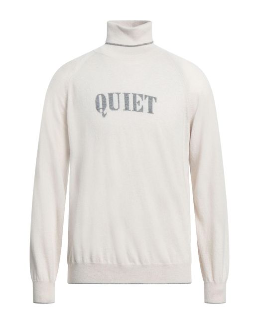Eleventy White Turtleneck for men