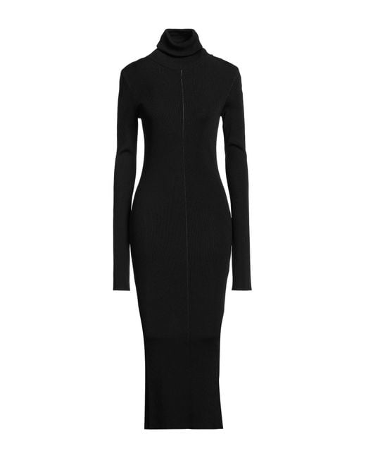Marni Black Midi Dress Viscose, Polyester