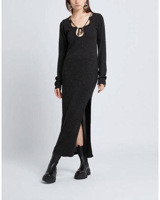 8 by YOOX Black Maxi Dress