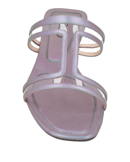 Rodo White Sandals Lambskin, Plastic