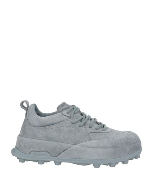 Jil Sander Gray Sneakers Calfskin for men