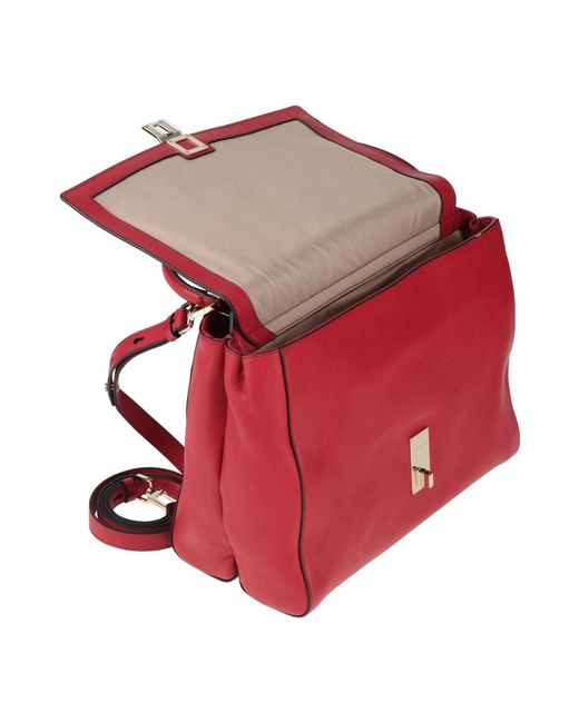 Piquadro Red Handbag Cow Leather
