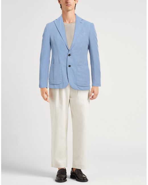 Blazer di Caruso in Blue da Uomo