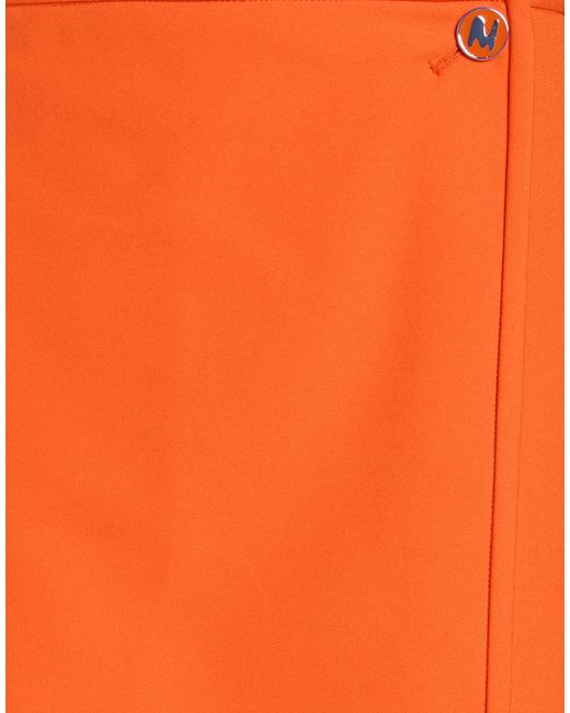 MSGM Orange Mini Skirt Polyester, Elastane