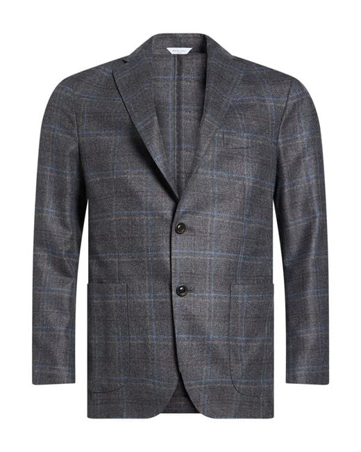 Boglioli Blue Blazer Virgin Wool for men