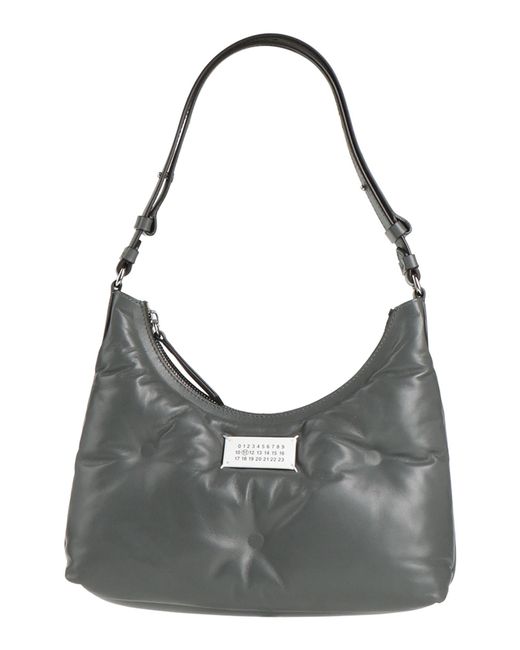 Maison Margiela Gray Shoulder Bag Ovine Leather, Cow Leather, Brass, Zinc