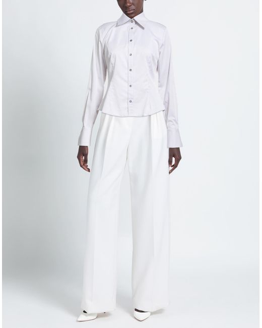 Camicettasnob White Shirt Cotton, Elastane