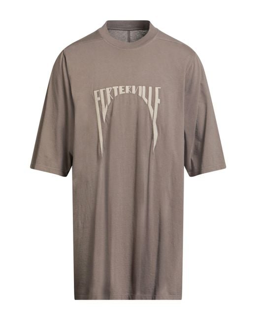 Rick Owens Green T-Shirt Cotton for men