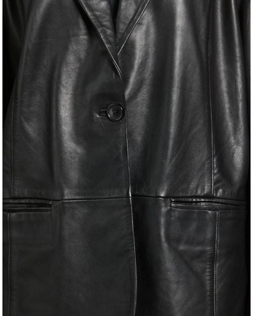 Gestuz Black Blazer Lambskin