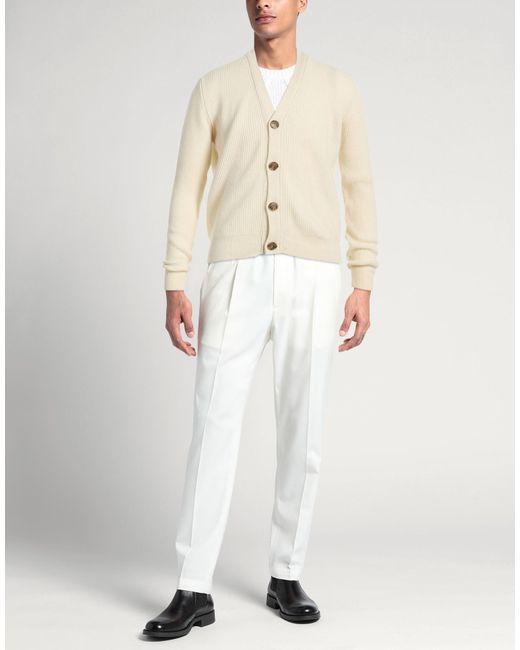 Aragona Natural Ivory Cardigan Cashmere for men
