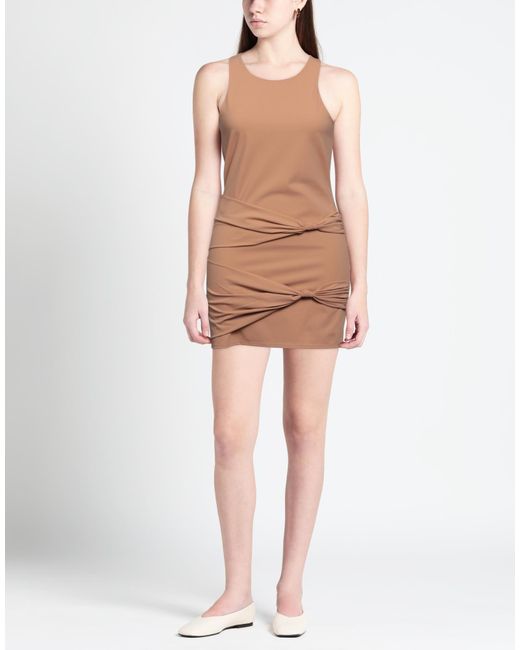 Patrizia Pepe Brown Mini Dress