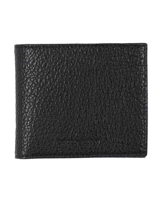 Emporio Armani Black Wallets for men