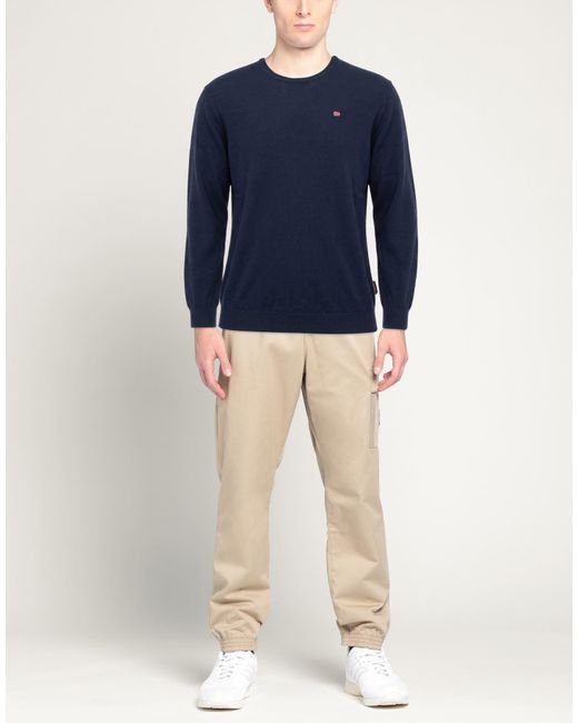 Napapijri Blue Sweater Wool for men