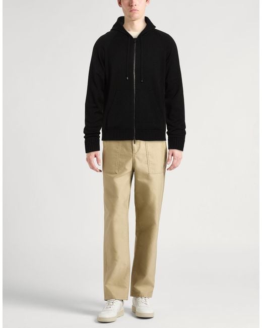 Drumohr Black Cardigan Merino Wool for men