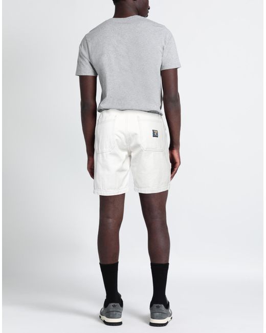 Deus Ex Machina White Denim Shorts for men