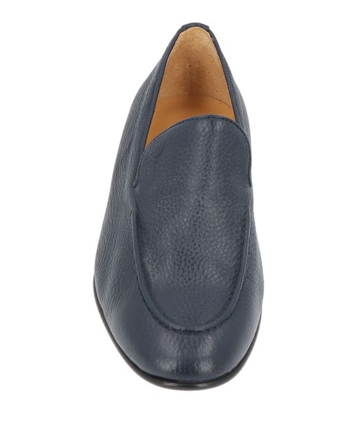 Testoni Blue Loafers Leather for men