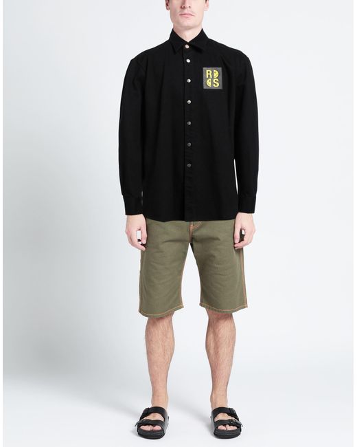 Raf Simons Denim Shirt in Black for Men | Lyst