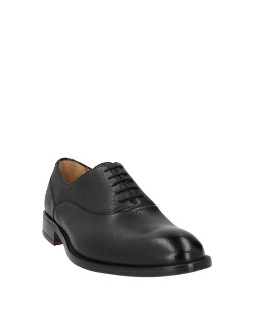 Stringate di Testoni in Black da Uomo
