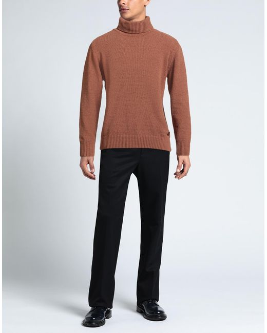 Gianni Lupo Brown Turtleneck for men