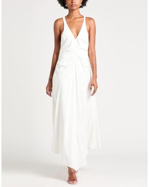 Victoria Beckham White Maxi Dress
