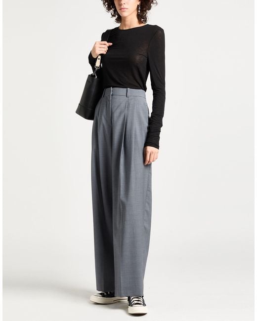 Patrizia Pepe Black T-Shirt Viscose, Polyamide, Cashmere, Elastane