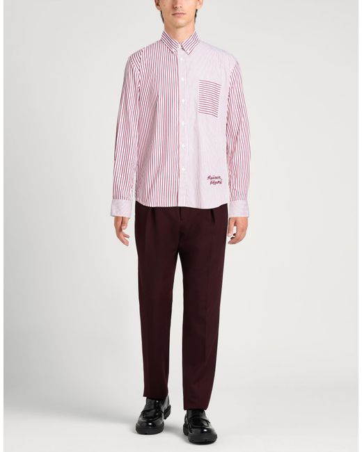 Maison Kitsuné Pink Shirt Cotton for men