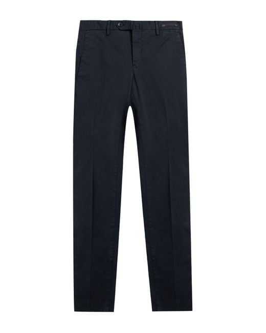 PT Torino Blue Pants Cotton, Elastane for men