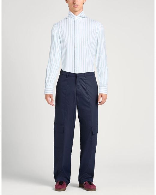 Isaia White Shirt Cotton for men
