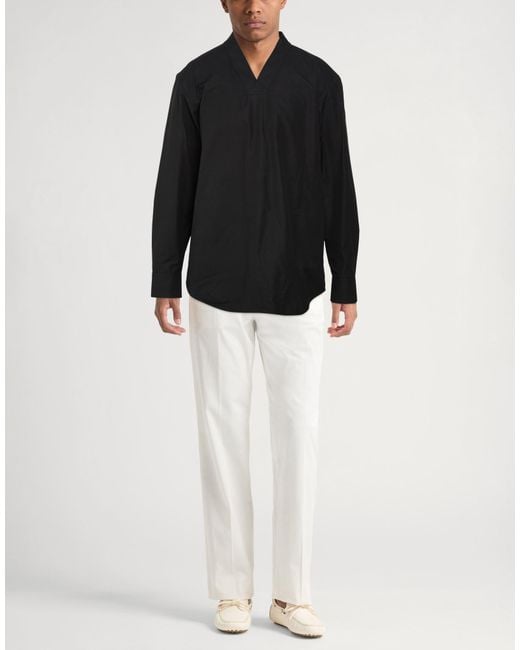 Jil Sander Black Shirt Cotton for men