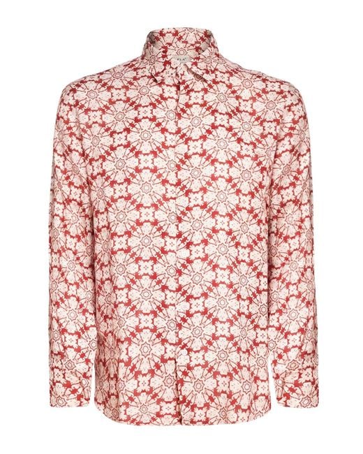 Peninsula Pink Shirt Linen for men