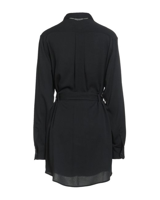 DSquared² Black Mini Dress Acetate, Silk