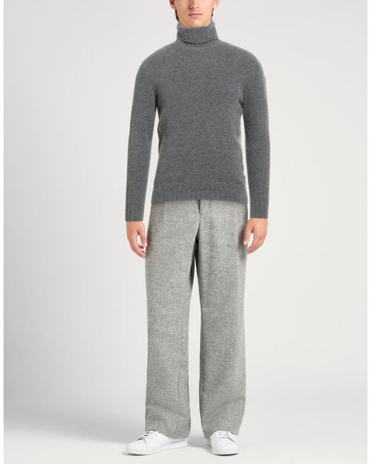 Alpha Studio Gray Turtleneck Wool, Polyamide, Cashmere, Elastane for men