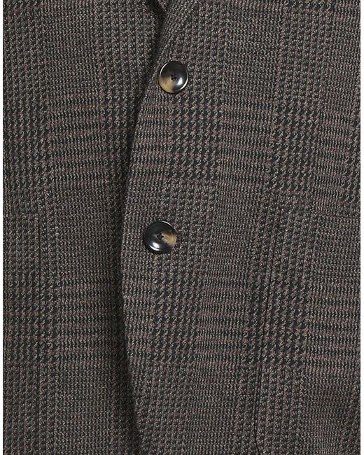 Sartoria Latorre Black Blazer Cotton, Virgin Wool for men